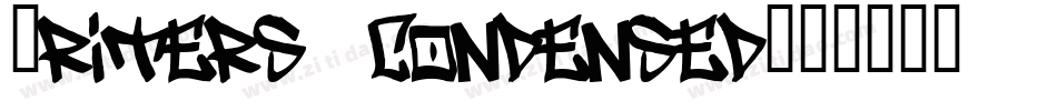 Writers condensed字体转换